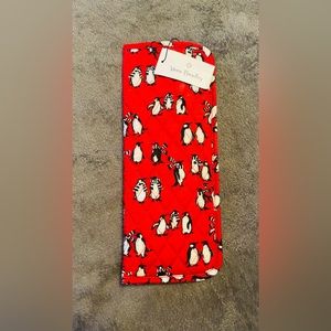 Vera Bradley curling & flat iron cover- Playful Penguin in red- NWT